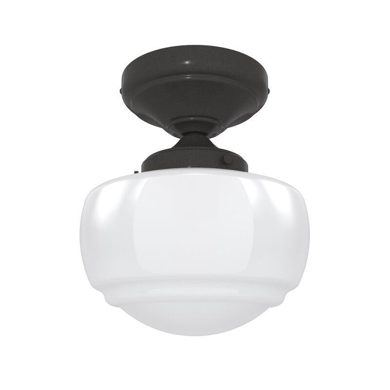 Saddle Creek 6 Inch 1 Light Semi Flush Mount by Hunter Fan