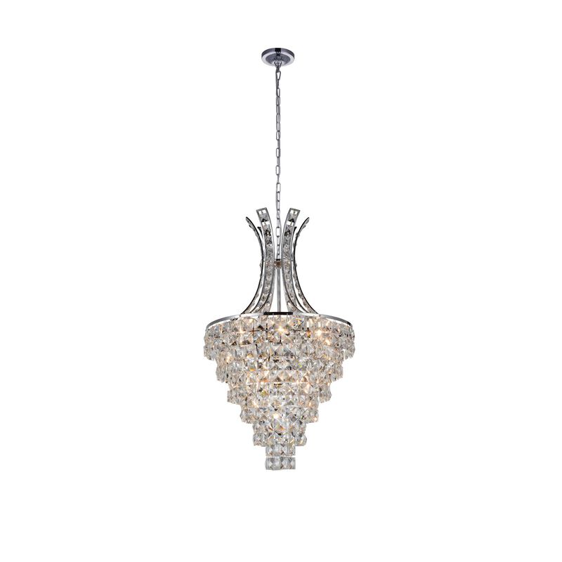 Chique 16 Inch 9 Light Mini Chandelier by CWI Lighting