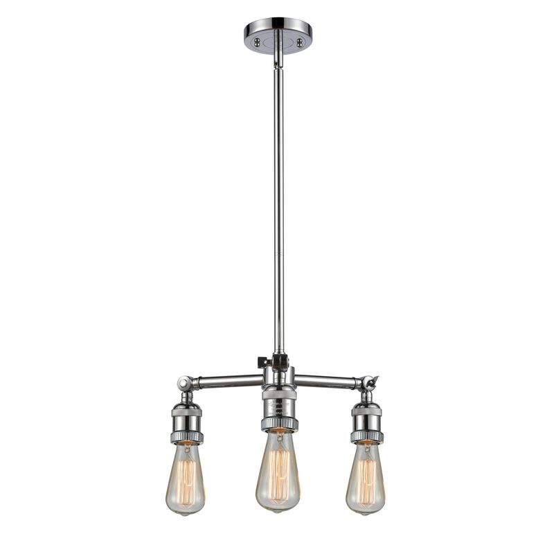 Bruno Marashlian Bare Bulb 15 Inch 3 Light Mini Chandelier by Innovations Lighting