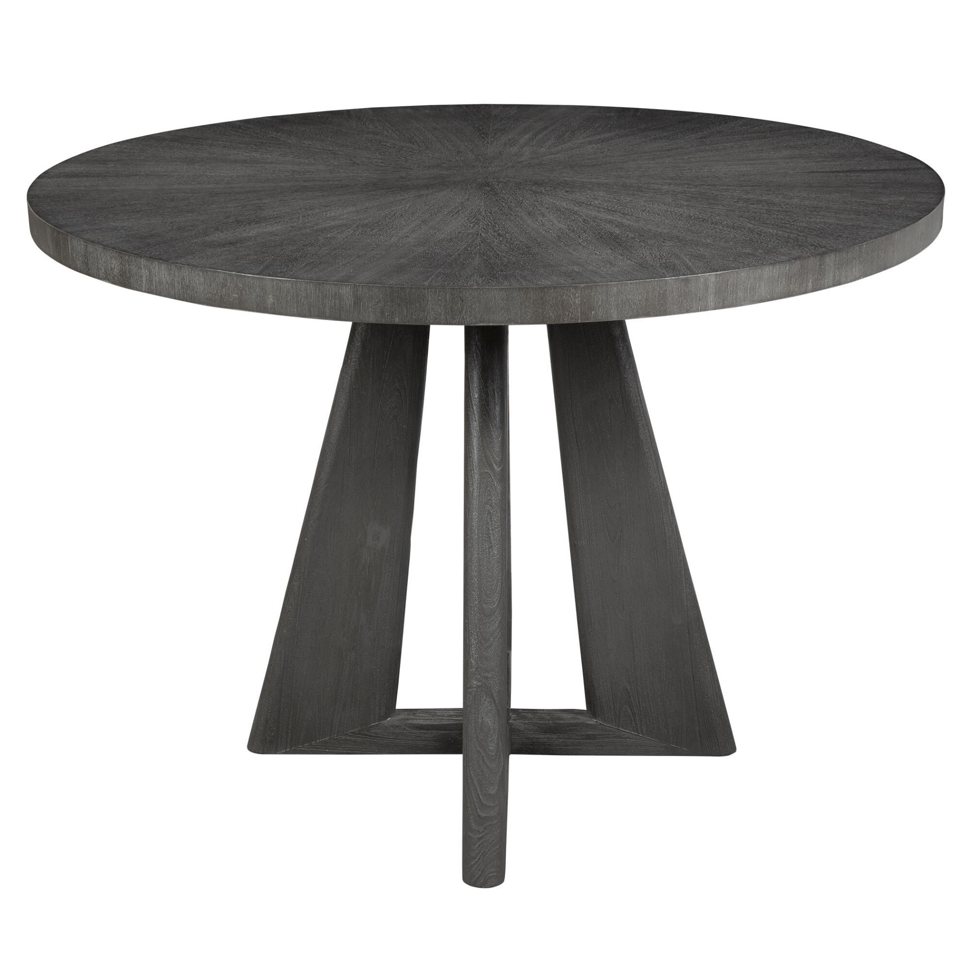 Shown in Full Of Contemporary Versatility, This Dining Table Features A Rich Acacia Veneer Top In Dark Walnut finish