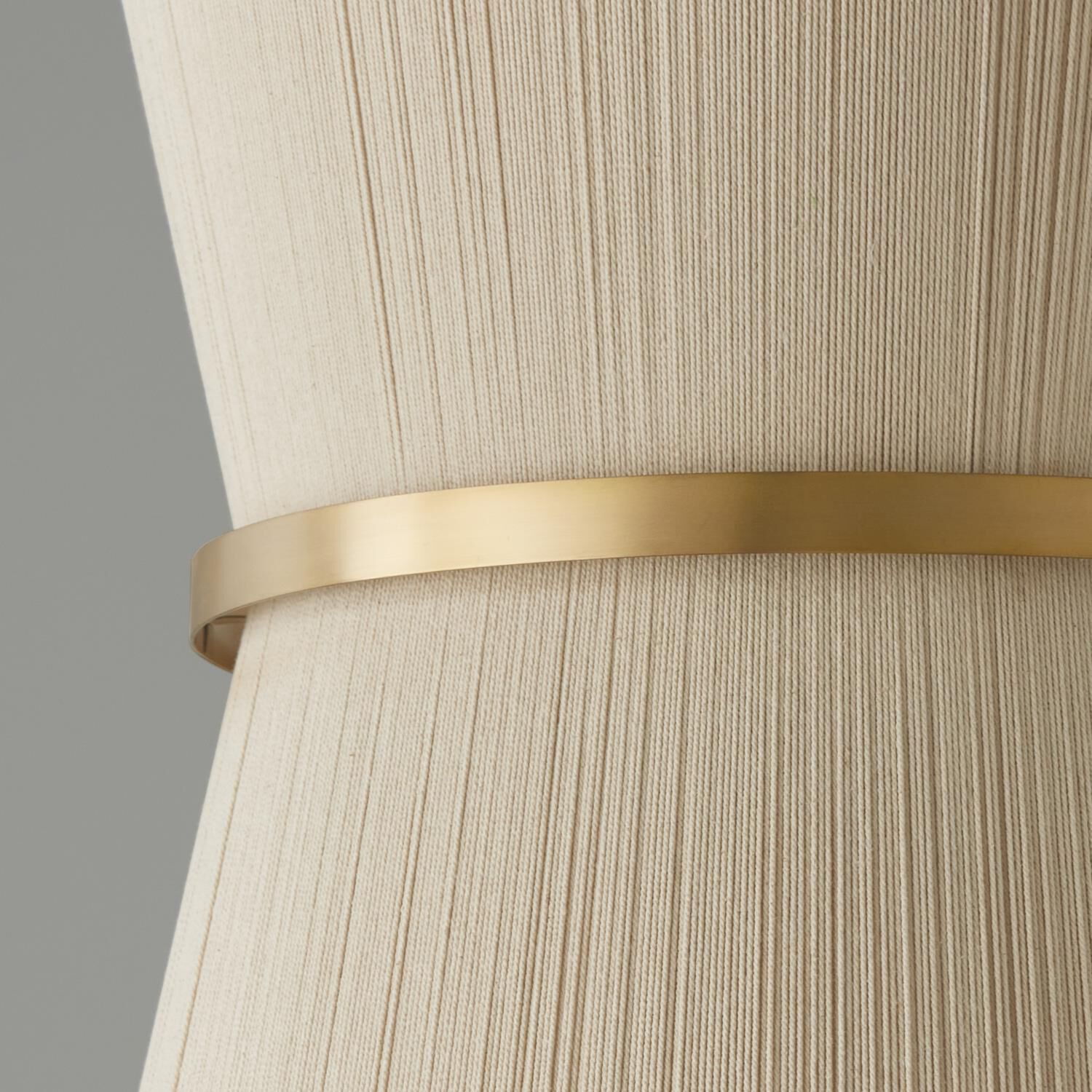 Shown in Bleached Natural Rope And Patinaed Brass finish