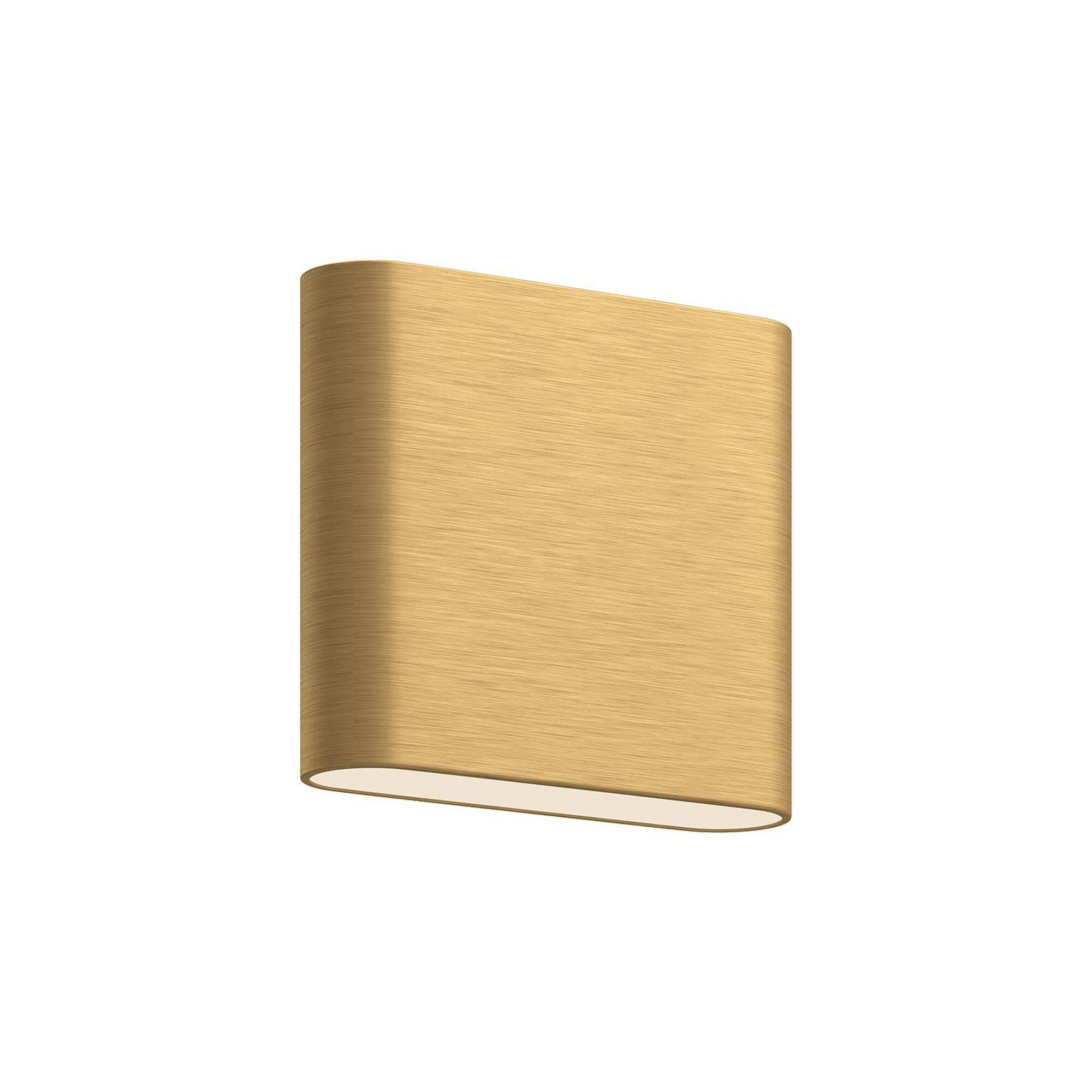 Shown in Brushed Gold finish and Frosted glass