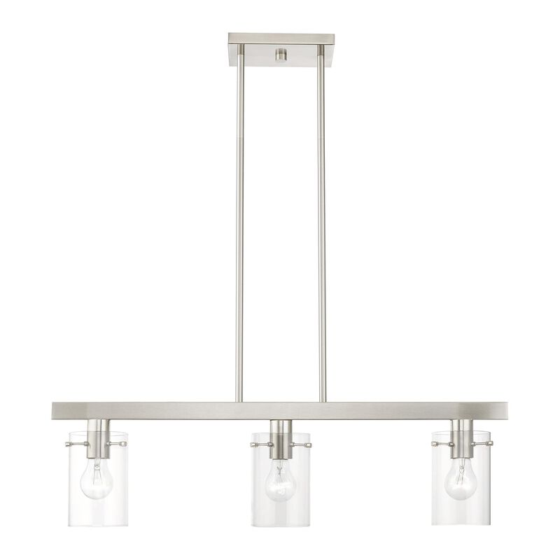 Munich 30 Inch 3 Light Linear Suspension Light by Livex Lighting