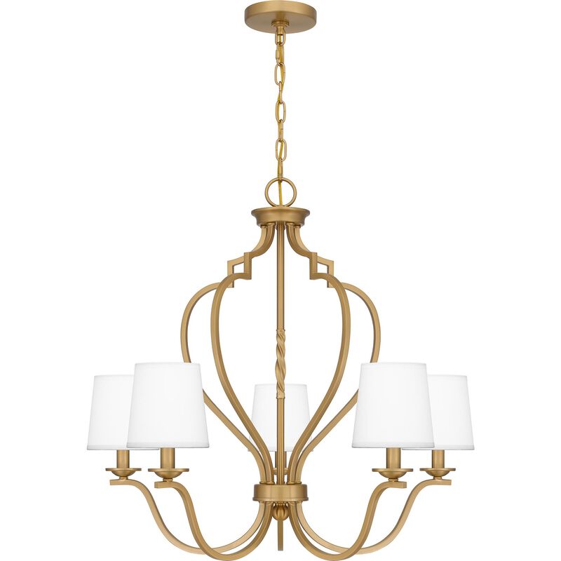 Wilkins 27.5 Inch 5 Light Chandelier by Quoizel