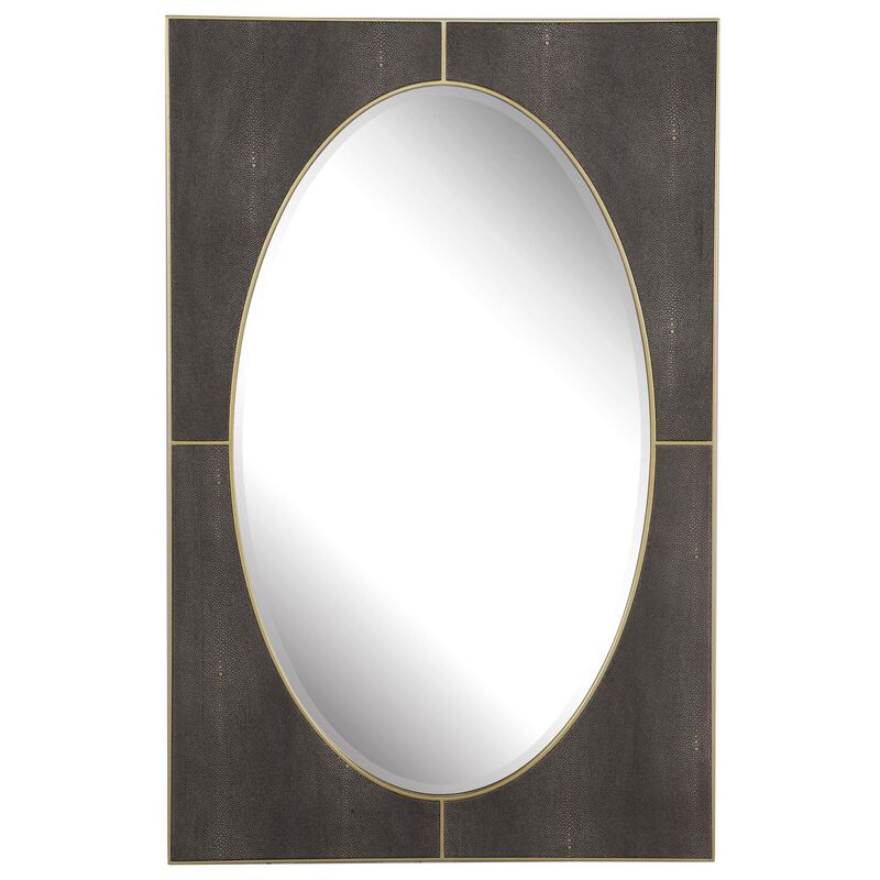 Uttermost Cyprus Gray Shagreen Mirror Decorative Mirrors by Uttermost