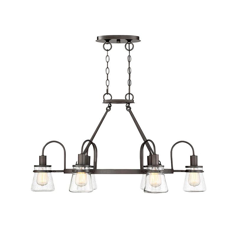 Portsmouth 37 Inch 6 Light Linear Suspension Light by Savoy House