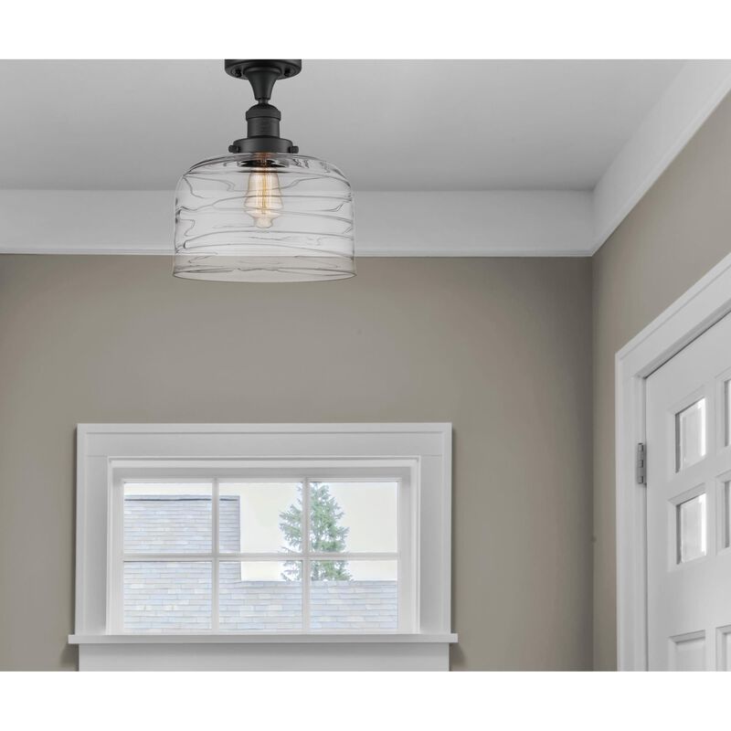 Bruno Marashlian Bell 12 Inch 1 Light Semi Flush Mount by Innovations Lighting