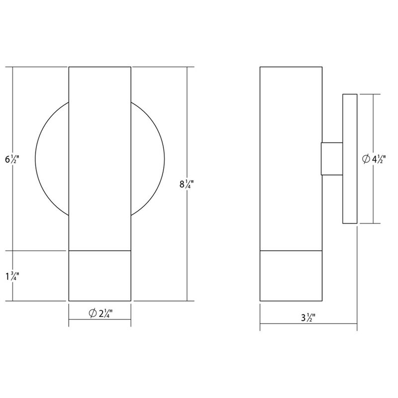 SONNEMAN Robert Sonneman ALC 8 Inch LED Wall Sconce