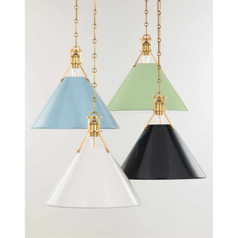 Mark D. Sikes Painted No. 2 9.5 Inch Mini Pendant by Hudson Valley Lighting