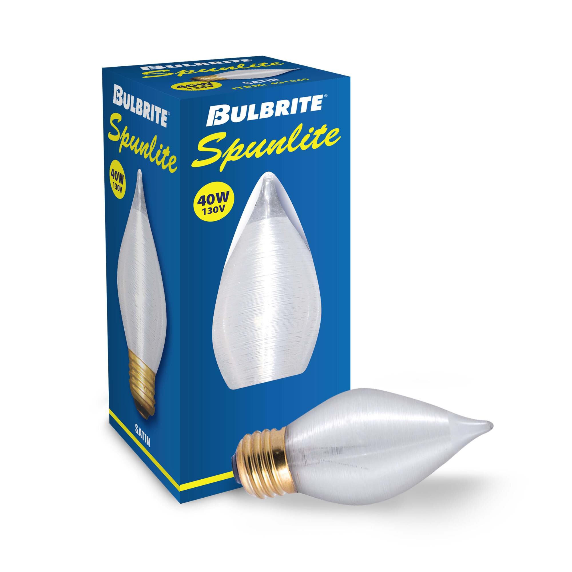 40 Watt 0K C15 Incandescent Light Bulb 25 Pack,