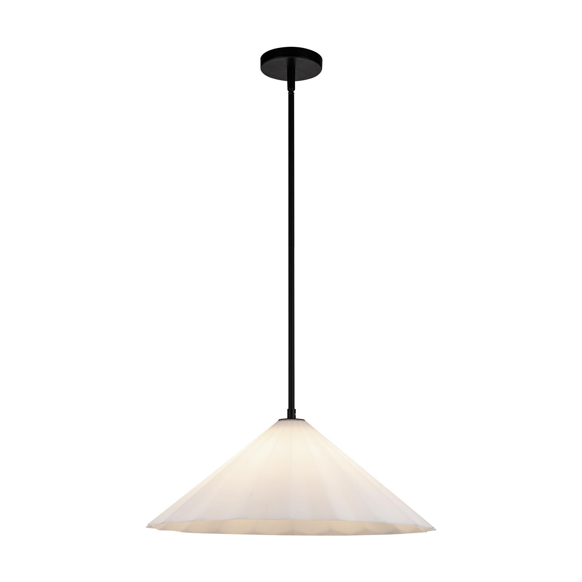 Shown in Aged Brass/Opal Glass|matte Black/Opal Glass finish and Opal glass and Opal Glass shade