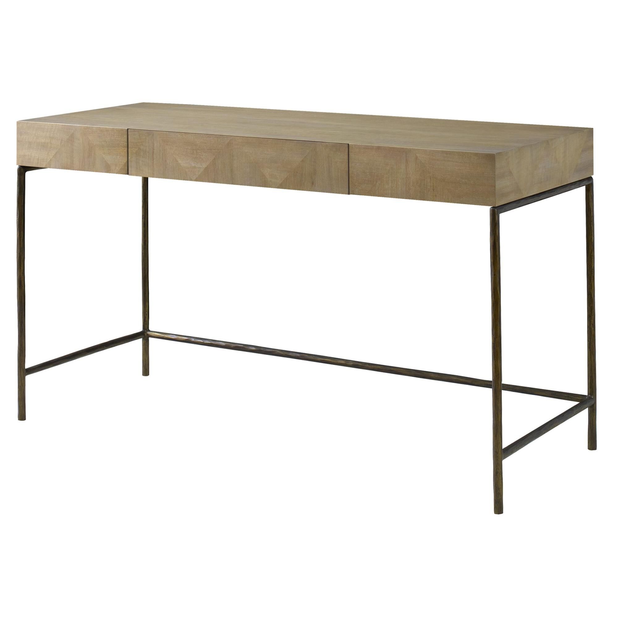 Shown in The Aristotle Desk Provides Any Room With A Clean-Lined Contemporary Work-Space. Finished In A Vibra finish