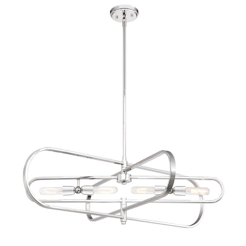 Kenzo 38 Inch 4 Light Linear Suspension Light by Designers Fountain