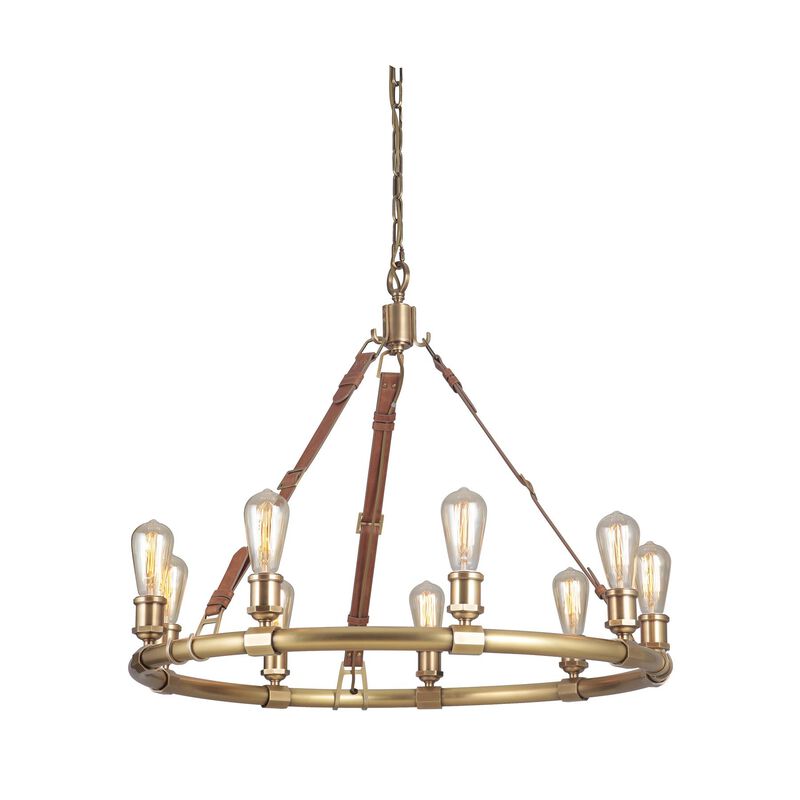 Huxley 34 Inch 9 Light Chandelier by Craftmade