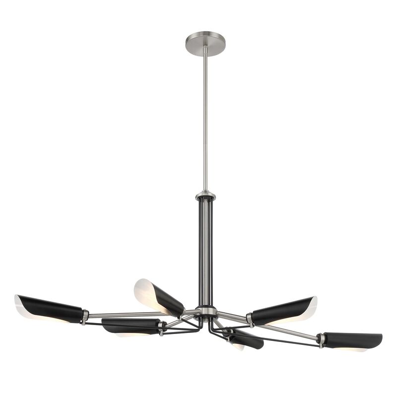 Turbine 44 Inch 6 Light Linear Suspension Light by Kovacs