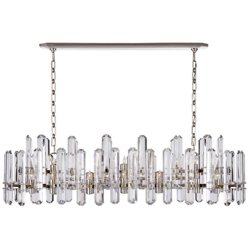 AERIN Bonnington 55 Inch 24 Light Linear Suspension Light by Visual Comfort Signature Collection