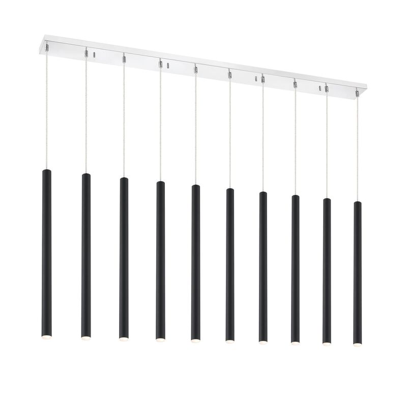 Forest 56 Inch 10 Light LED Linear Suspension Light by Z-Lite