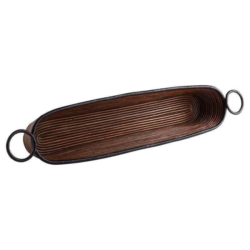 Papeete Vessel | Brown Tray by Cyan Designs