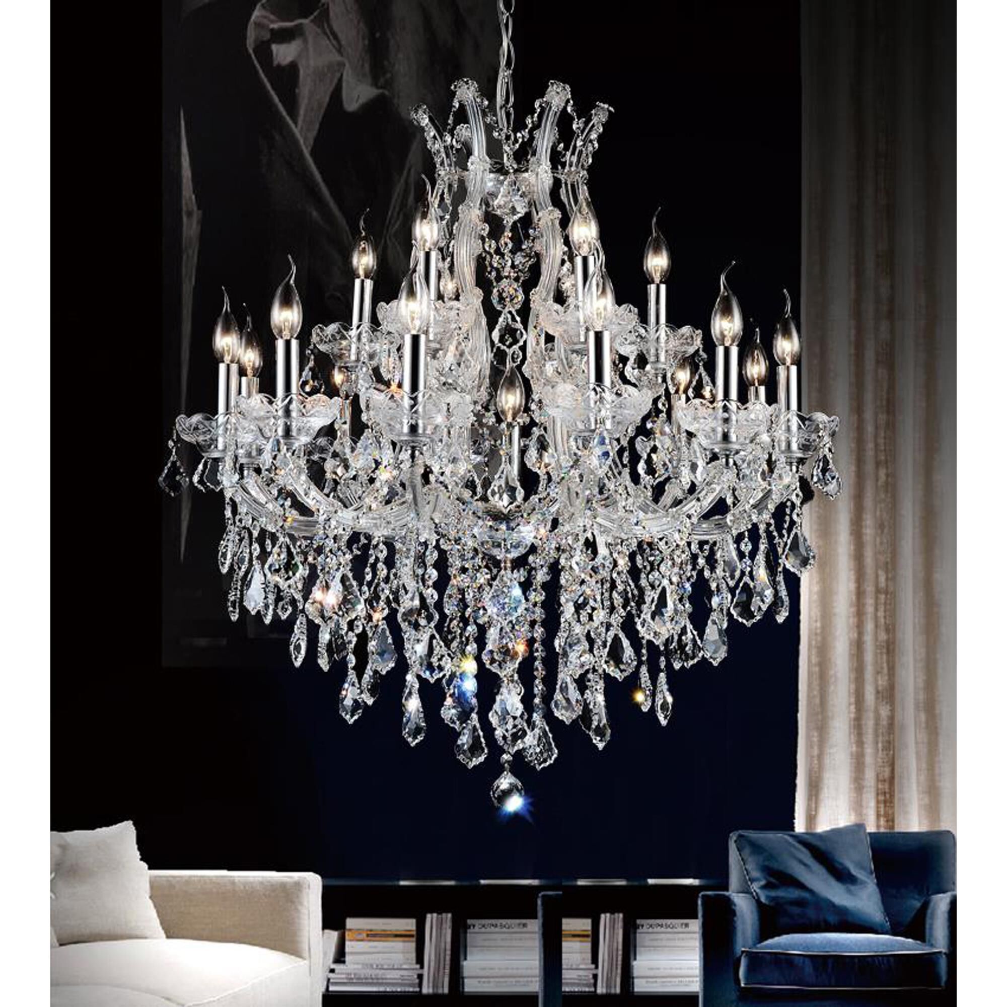 Maria Theresa 32 Inch 19 Light Chandelier by CWI Lighting