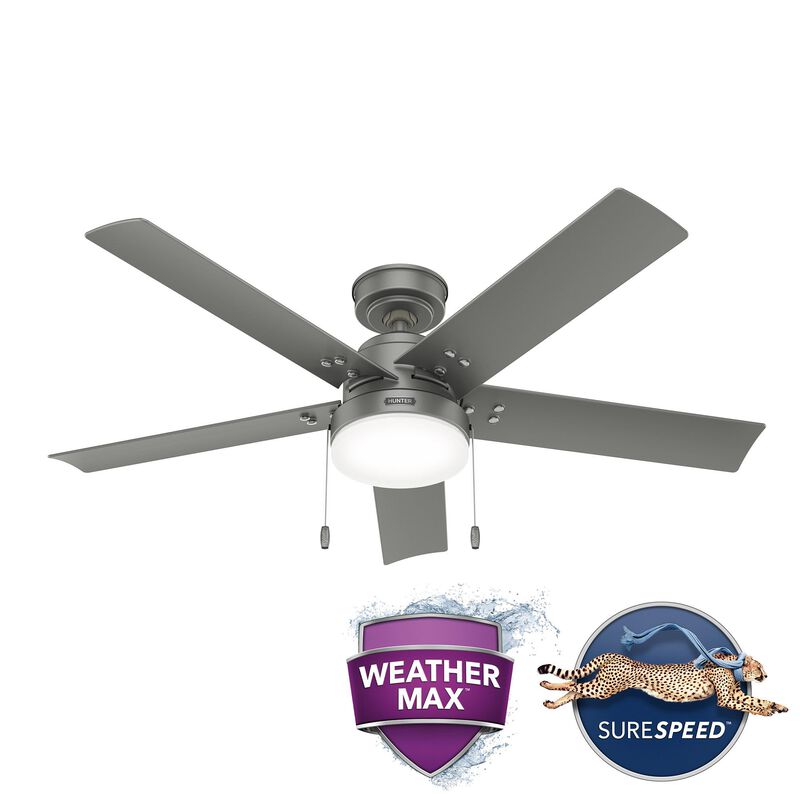 Sea Point 52 Inch Ceiling Fan with Light Kit by Hunter Fan