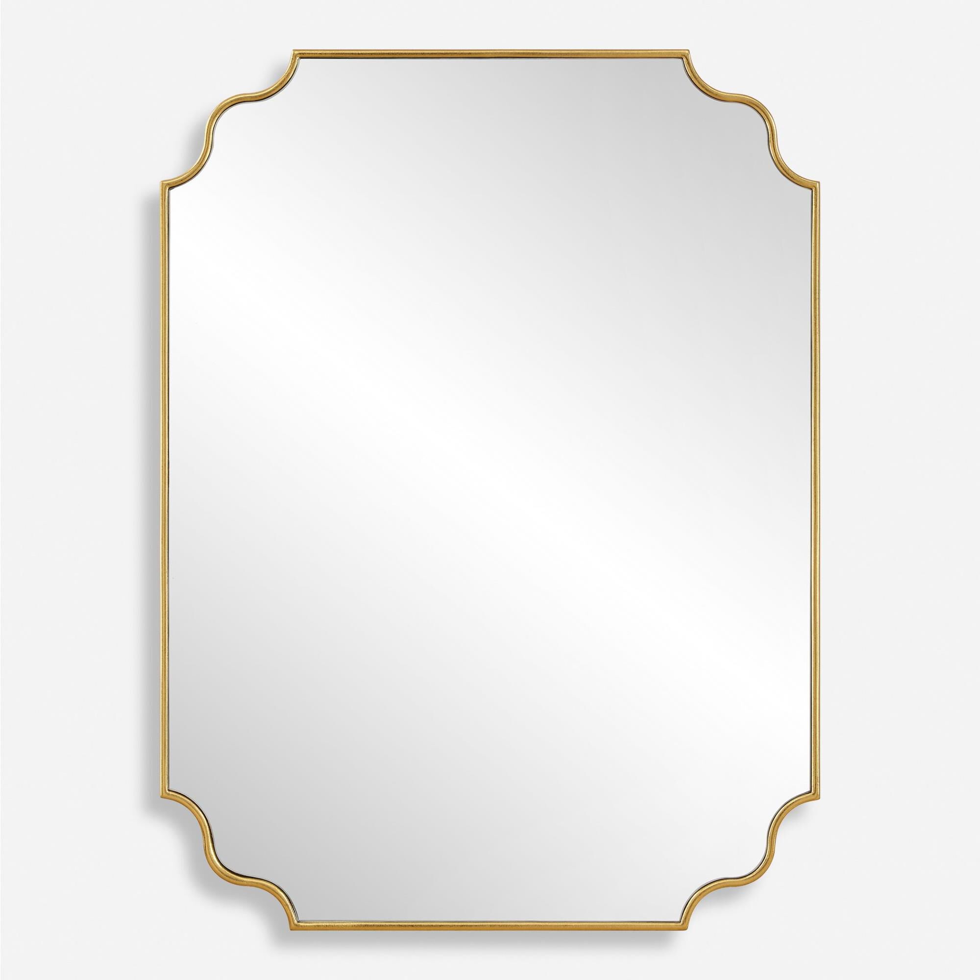 Shown in Elevate Your Space With This Updated Traditional Mirror Featuring A Petite Frame, Adorned With Grace finish