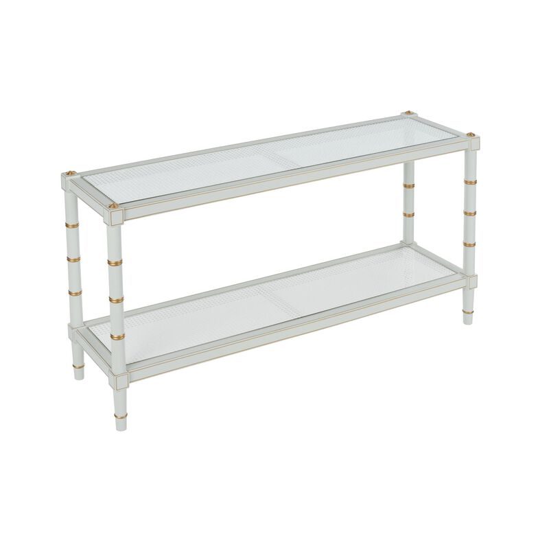 Bill Cain Conner Cane Console Table by Chelsea House