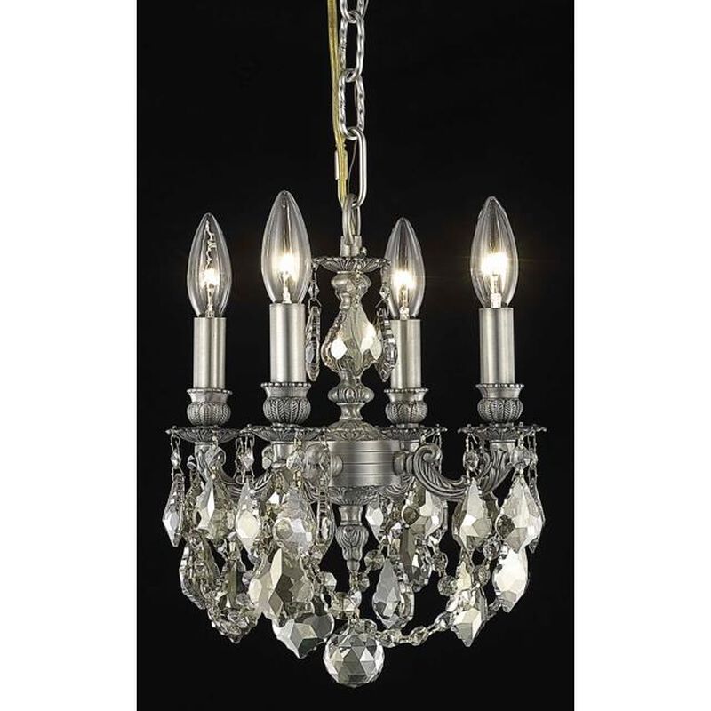 Lillie 10 Inch 4 Light Mini Chandelier by Elegant Lighting