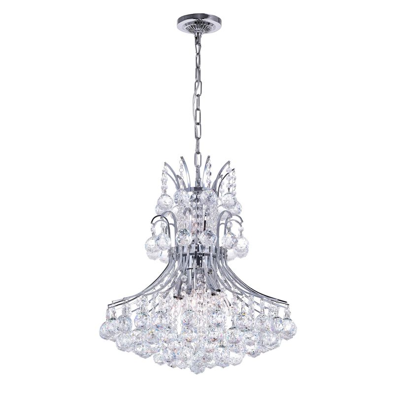 Princess 20 Inch 8 Light Mini Chandelier by CWI Lighting