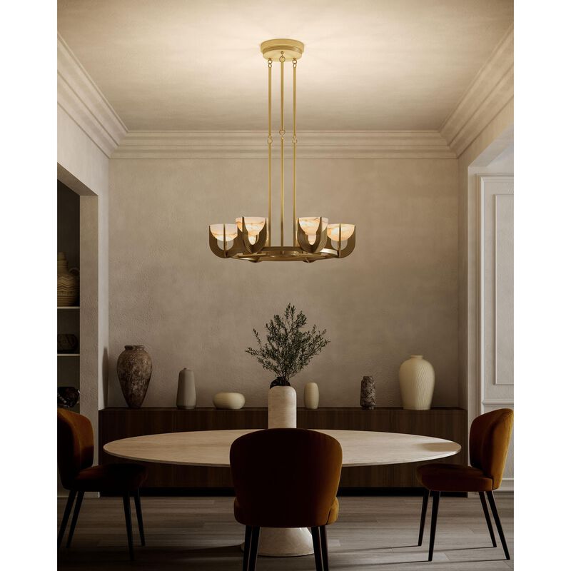 Elisa Carlucci Colette 22 Inch LED Chandelier by Alora Lighting