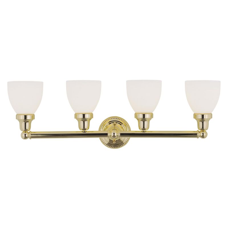 Classic 30 Inch 4 Light Bath Vanity Light by Livex Lighting