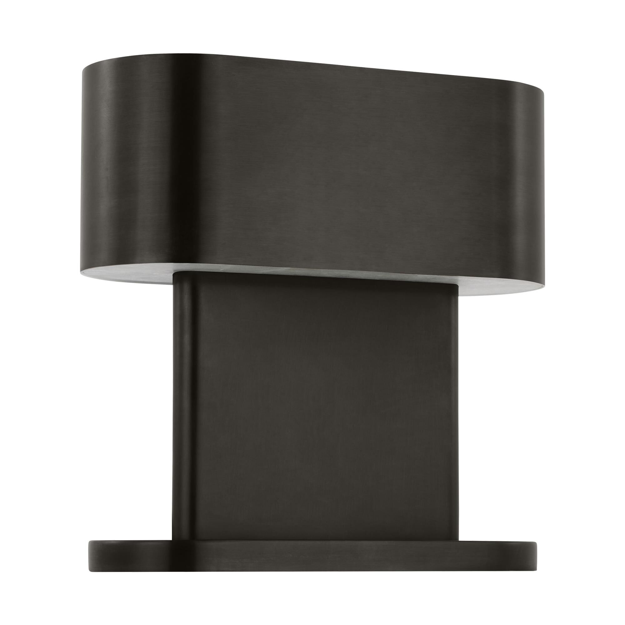 Shown in Dark Bronze finish and Brass shade