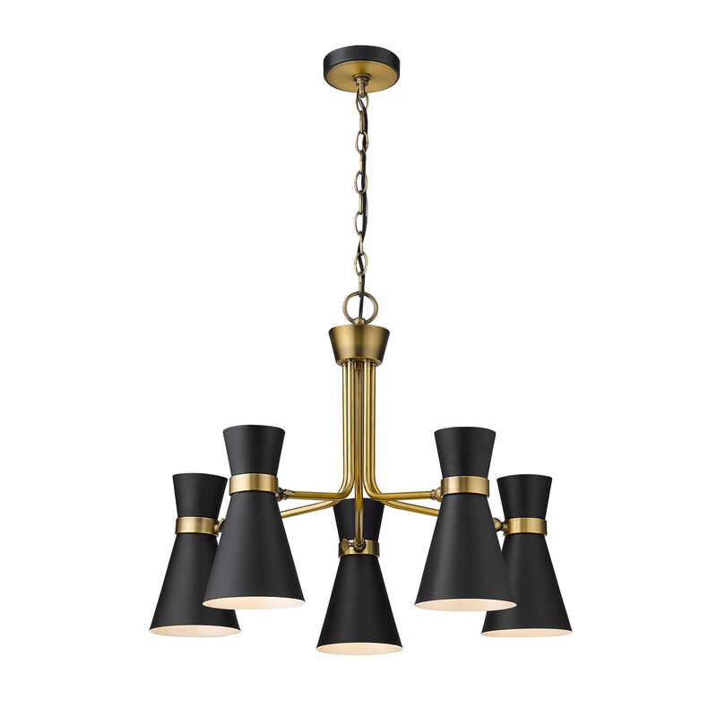 Soriano 27 Inch 5 Light Chandelier by Z-Lite