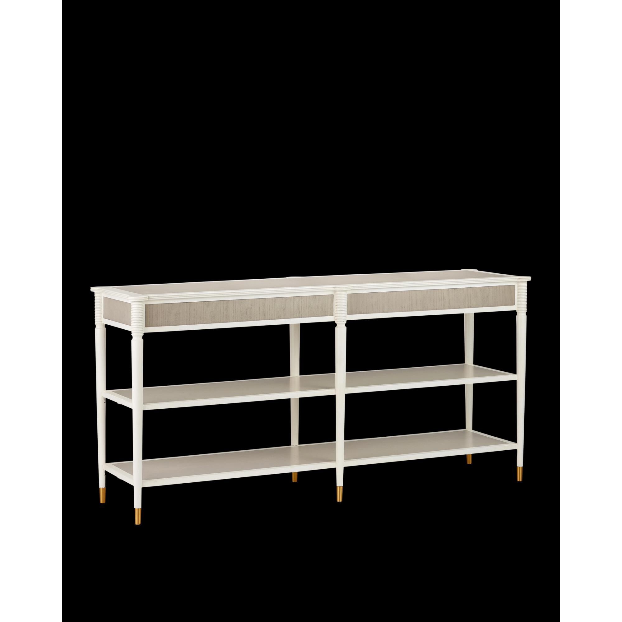 Shown in Off-White, Fog and Polished Brass finish