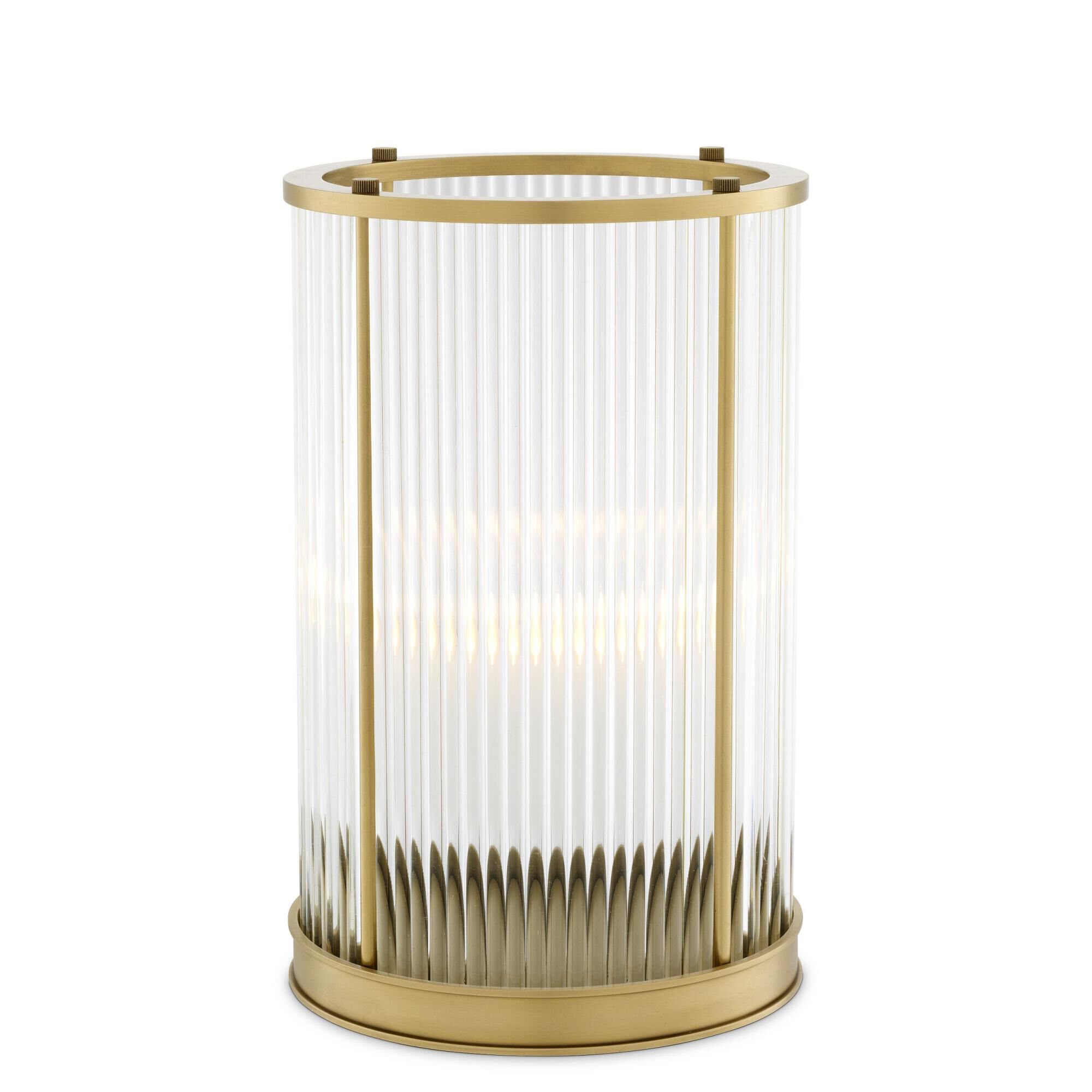 Shown in Antique Brass Finish | Clear Glass finish