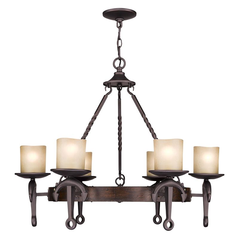 Cape May 30 Inch 6 Light Chandelier by Livex Lighting