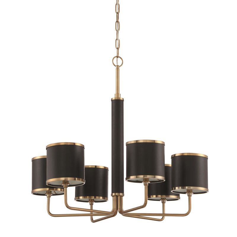 Quinn 29 Inch 6 Light Chandelier by Craftmade