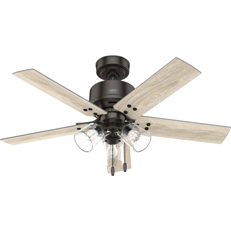 Sencillo 44 Inch Ceiling Fan with Light Kit by Hunter Fan