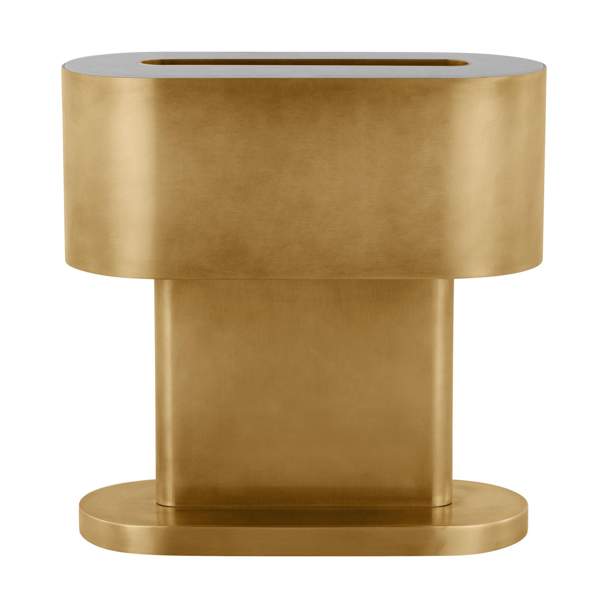 Shown in Natural Brass finish and Brass shade