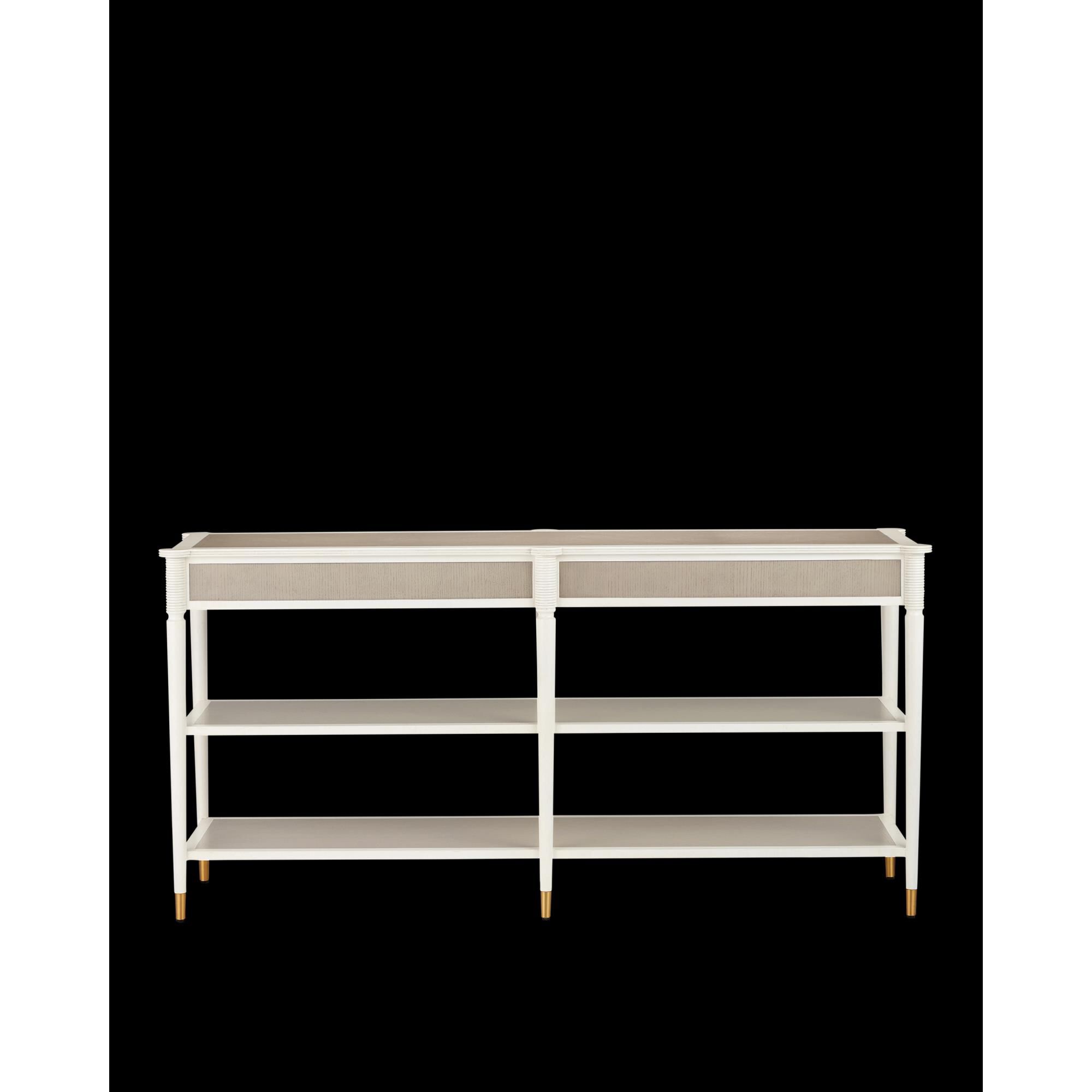 Shown in Off-White, Fog and Polished Brass finish