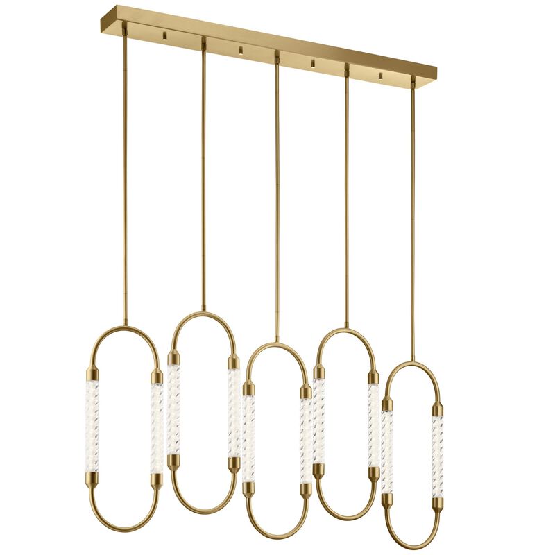 Delsey 48 Inch 5 Light LED Linear Suspension Light by Elan Lighting