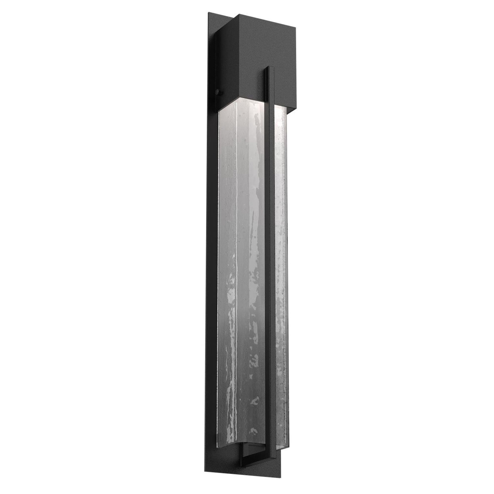 Shown in Textured Black finish and Frosted Granite glass