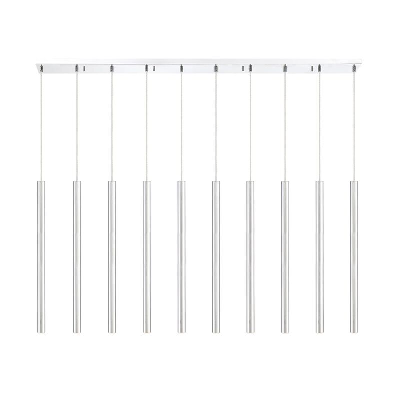 Forest 56 Inch 10 Light LED Linear Suspension Light by Z-Lite