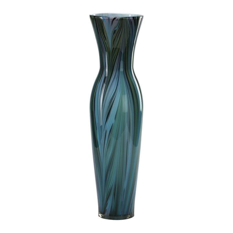 Peacock Feather Vase-Urn by Cyan Designs