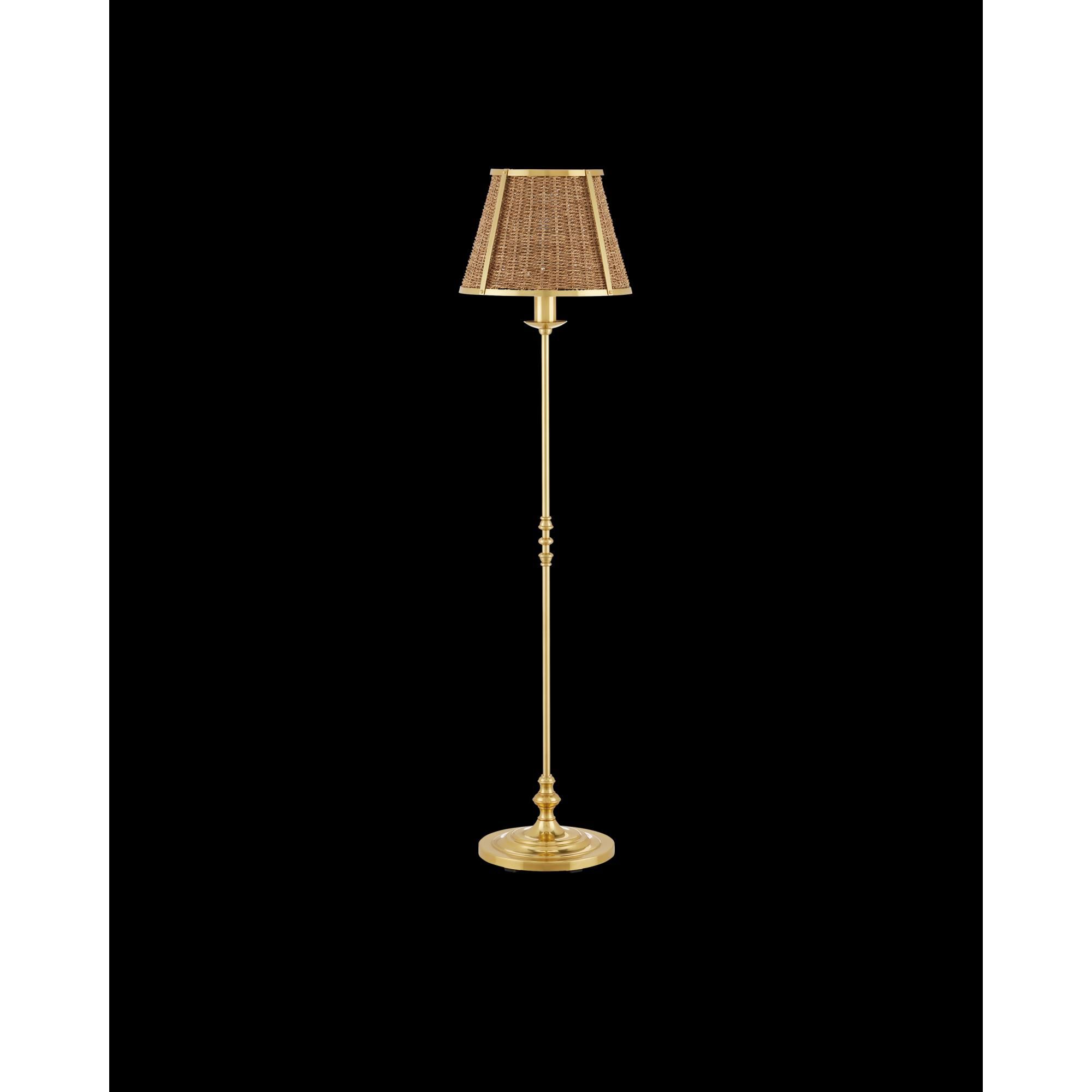 Shown in Polished Brass and Natural finish and Natural Seagrass shade