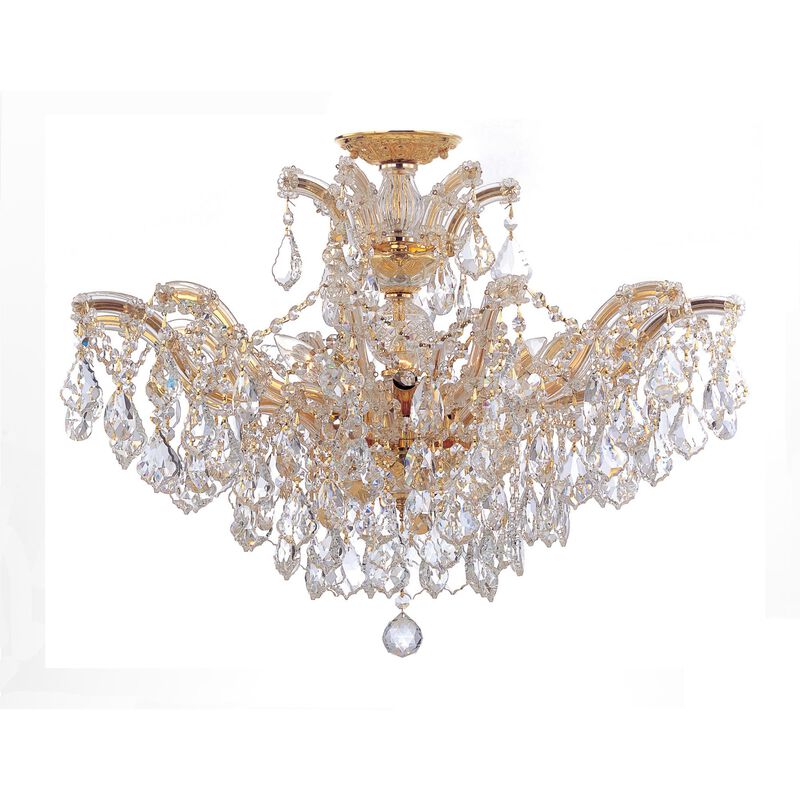 Maria Theresa 27 Inch 6 Light Semi Flush Mount by Crystorama