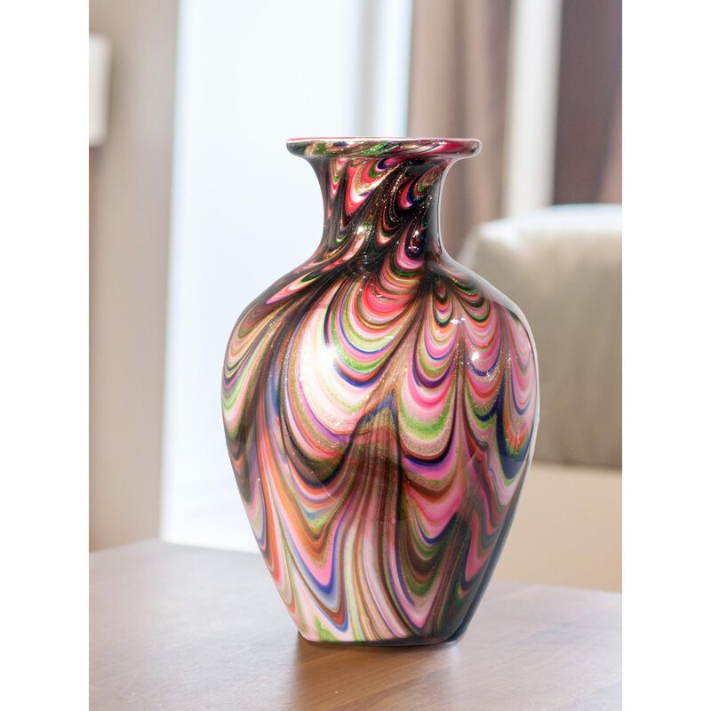 Luscent Hand Blown Art Glass Vase Vase-Urn by Dale Tiffany