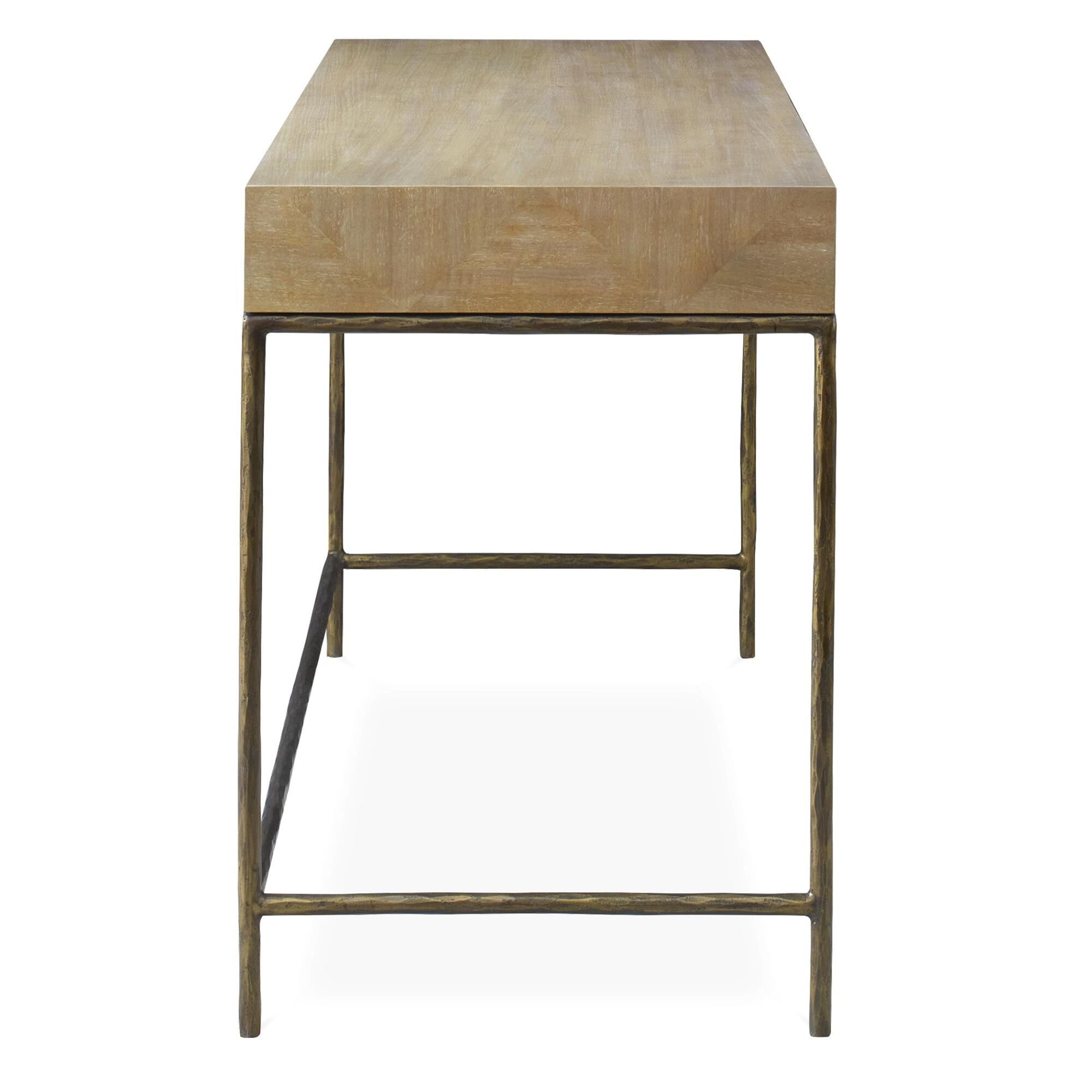 Shown in The Aristotle Desk Provides Any Room With A Clean-Lined Contemporary Work-Space. Finished In A Vibra finish