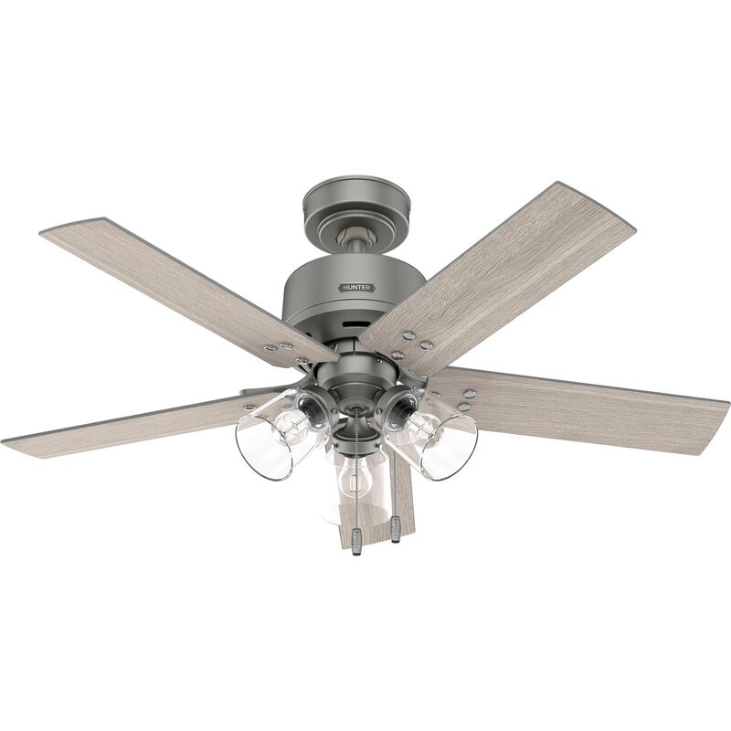 Sencillo 44 Inch Ceiling Fan with Light Kit by Hunter Fan