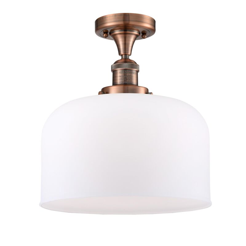 Bruno Marashlian Bell 12 Inch 1 Light Semi Flush Mount by Innovations Lighting