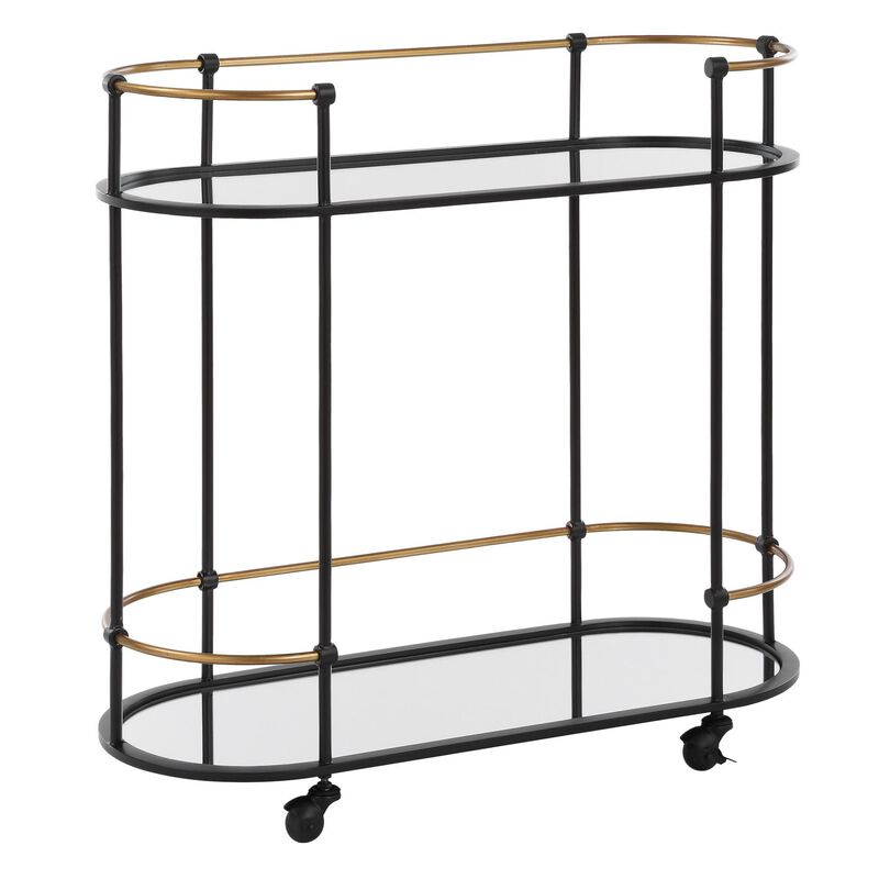 David Frisch Andre Bar Cart by Uttermost